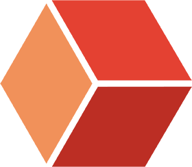 icon cube orange