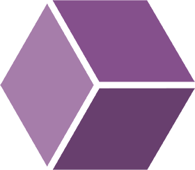 icon cube violet